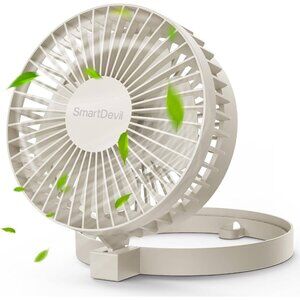 USB Mini Desk‎ Fan Ultra Quiet, 2-Speed, 90° Rotate Foldable Personal Table Fan